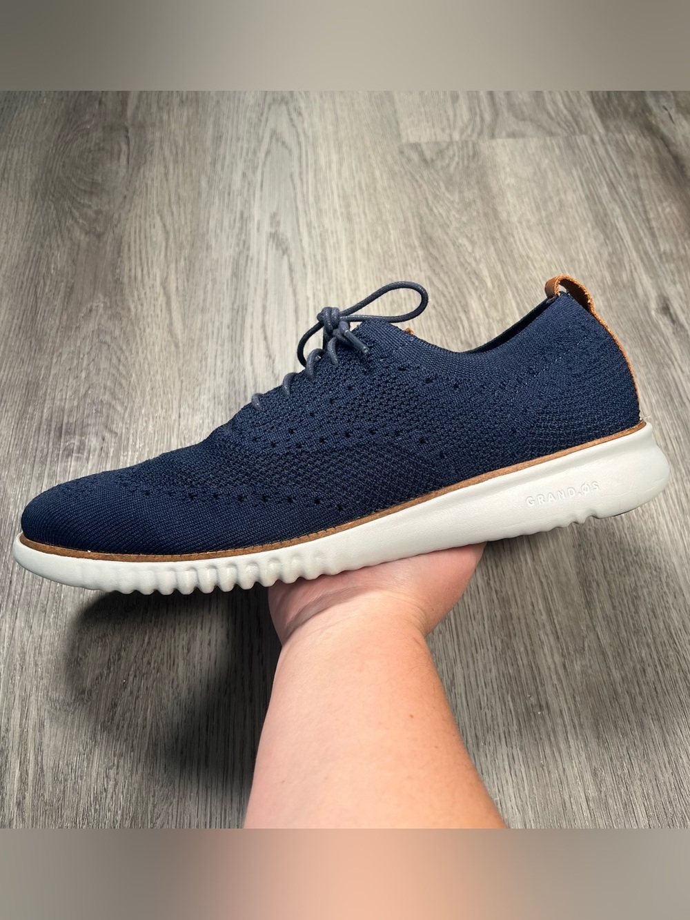 Cole Haan 2.ZeroGrand Stitchlite Men's Size 11 Blue Knit Shoes Sneakers C27569